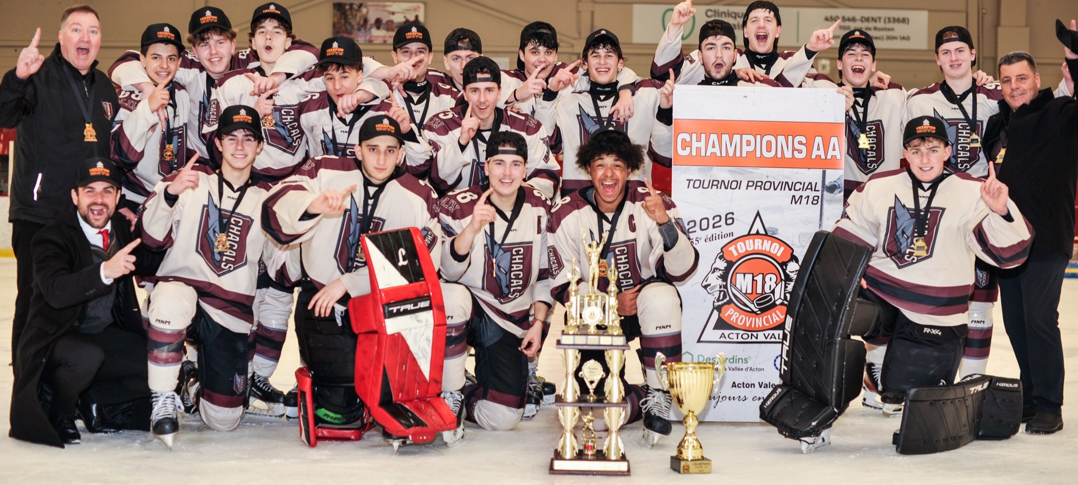🏆 Les Chacals M18 AA triomphent à Acton Vale !